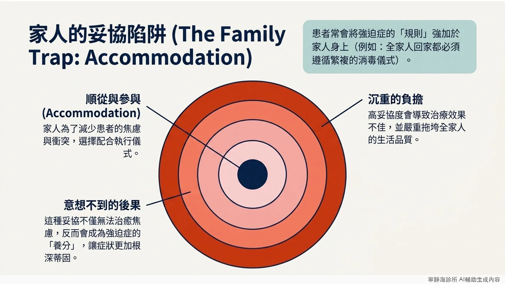 強迫症家人妥協陷阱：順從執行儀式反而讓症狀更根深蒂固