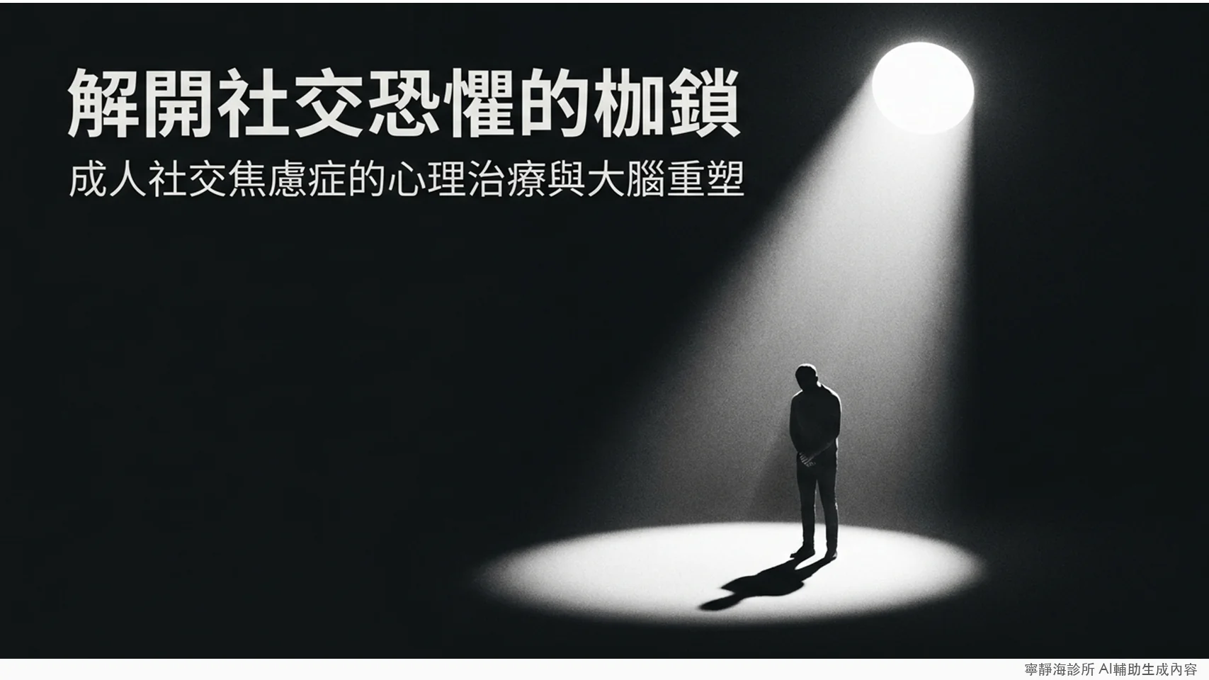 社交焦慮症心理治療與大腦重塑:認知行為治療、暴露療法、人際關係治療